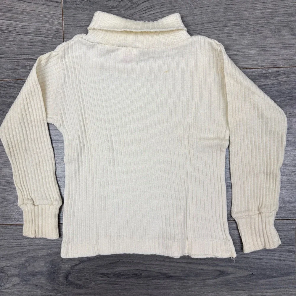 Vintage Buster Brown Toddler 3pc Outfit Geometric Pants Turtleneck Vest 3T‎